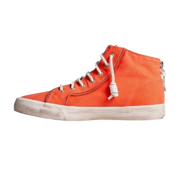 Sperry x Rebecca Minkoff washed hi top canvas sneaker Womens Sz 8.5 - Picture 4 of 8